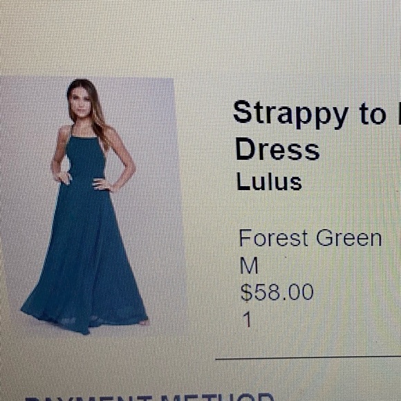 Lulus Maxi Dress. Size Medium. Forest Green. - Picture 3 of 8